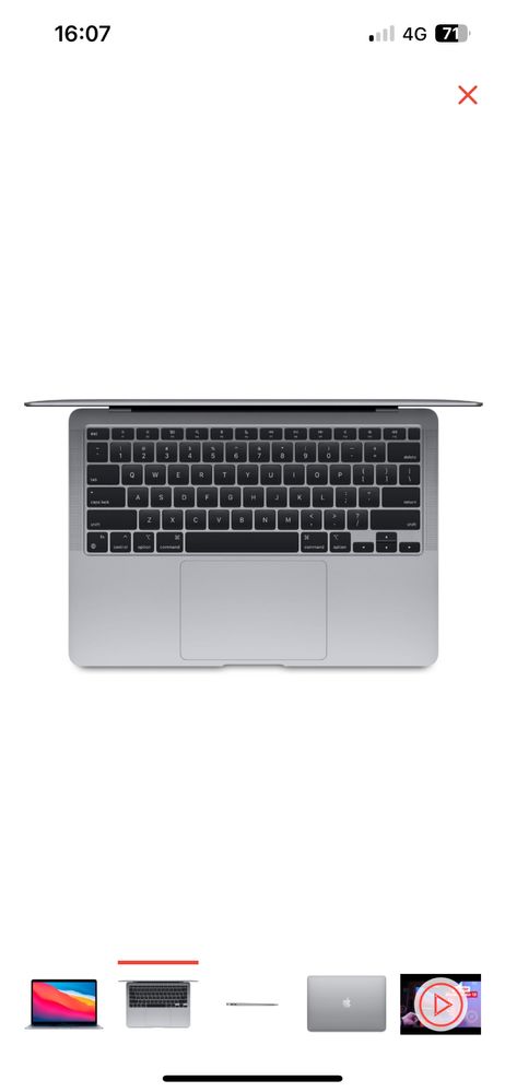 Ноутбук apple mac book-air13/2020/13.3/8g/ssd256