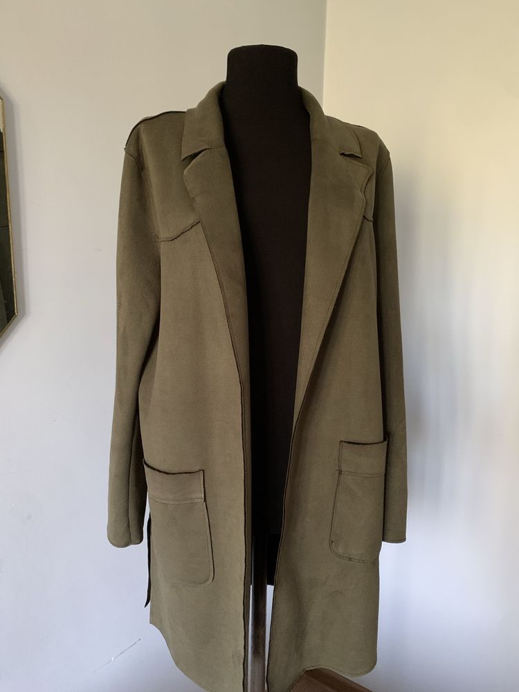 Накидка кардиган хаки Stradivarius / 42-44 хаки