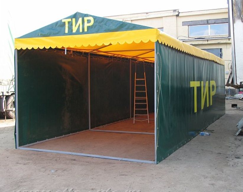 Металлокаркас, конструкция, торговая палатка