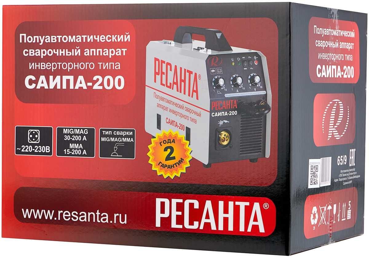 Сварочный полуавтомат САИПА-200 Ресанта кемпи
