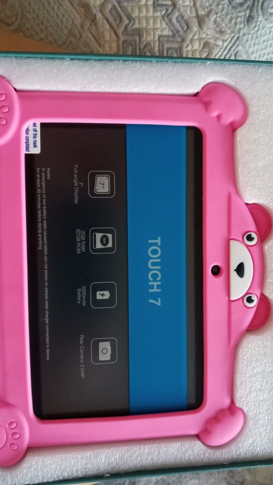 Детский планшет Pritom K7 Pro Медведь, Андроид 13