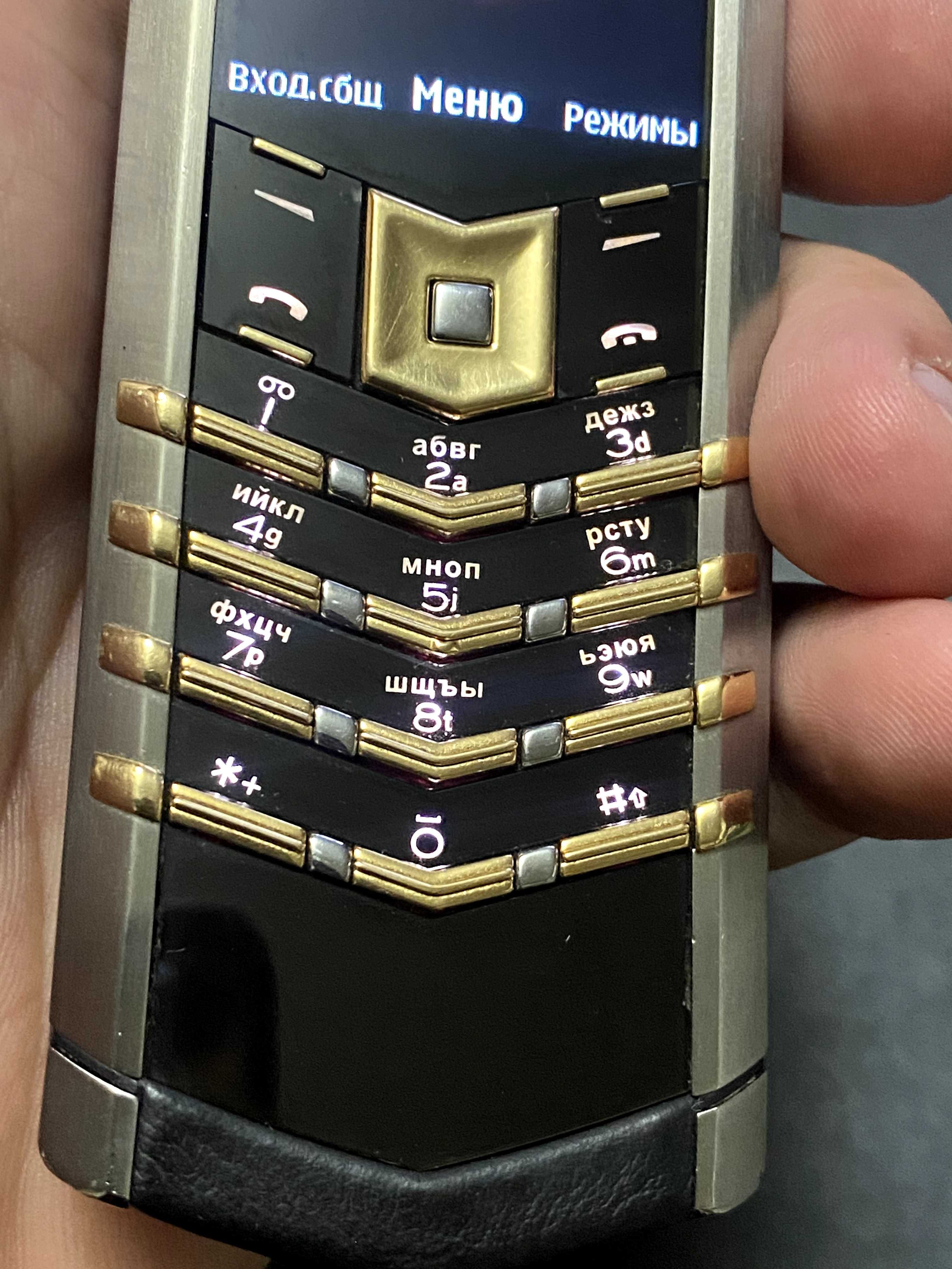 Оригинальный VERTU Signature S Design GOLD Mix Metall 750 Золото