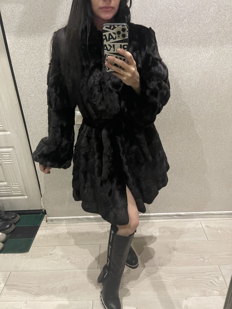Норковая шуба премиум класса blackglama 42-44 р