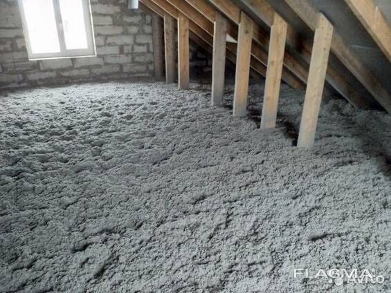 Утепления крыши эковата и натяжные потолки акция