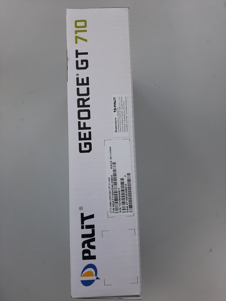 Новая видеокарта GT 710/2048М sDDR3 64bit CRT DVI HDMI
