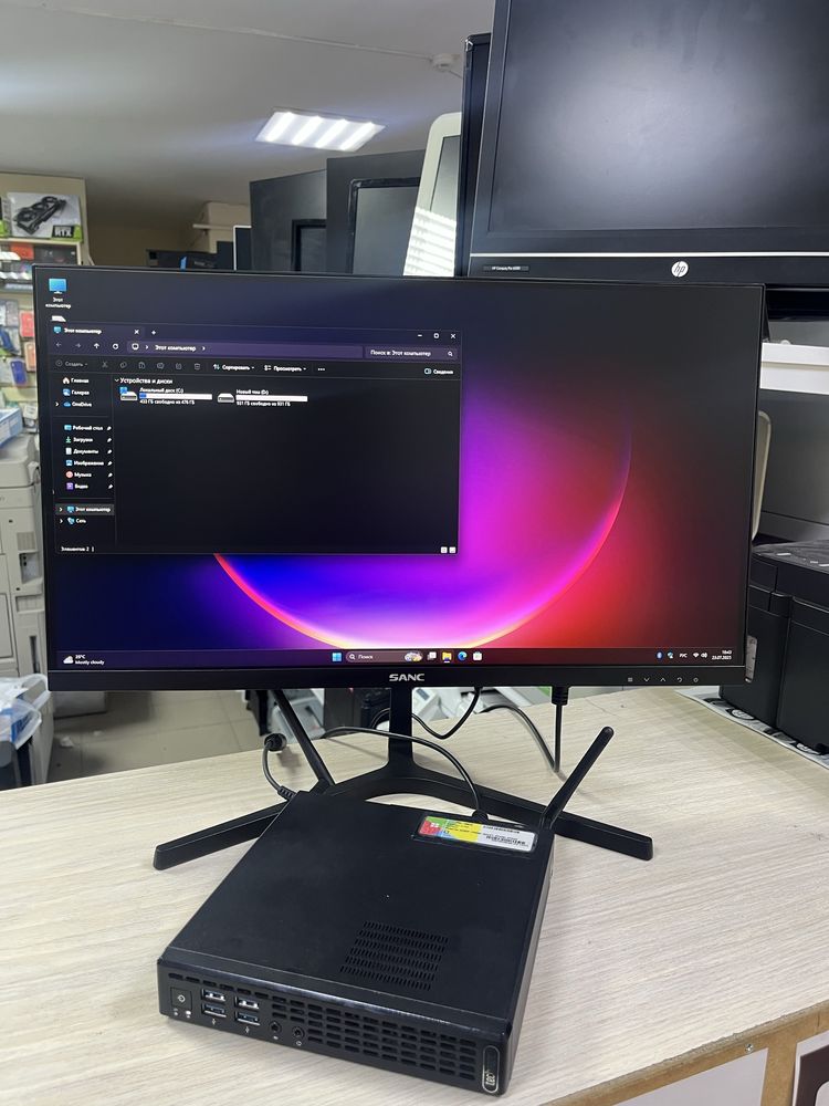 Шустрый мини пк i7 6700 ssd 512gb