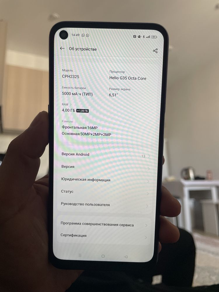 Oppo a55 64gb синийй