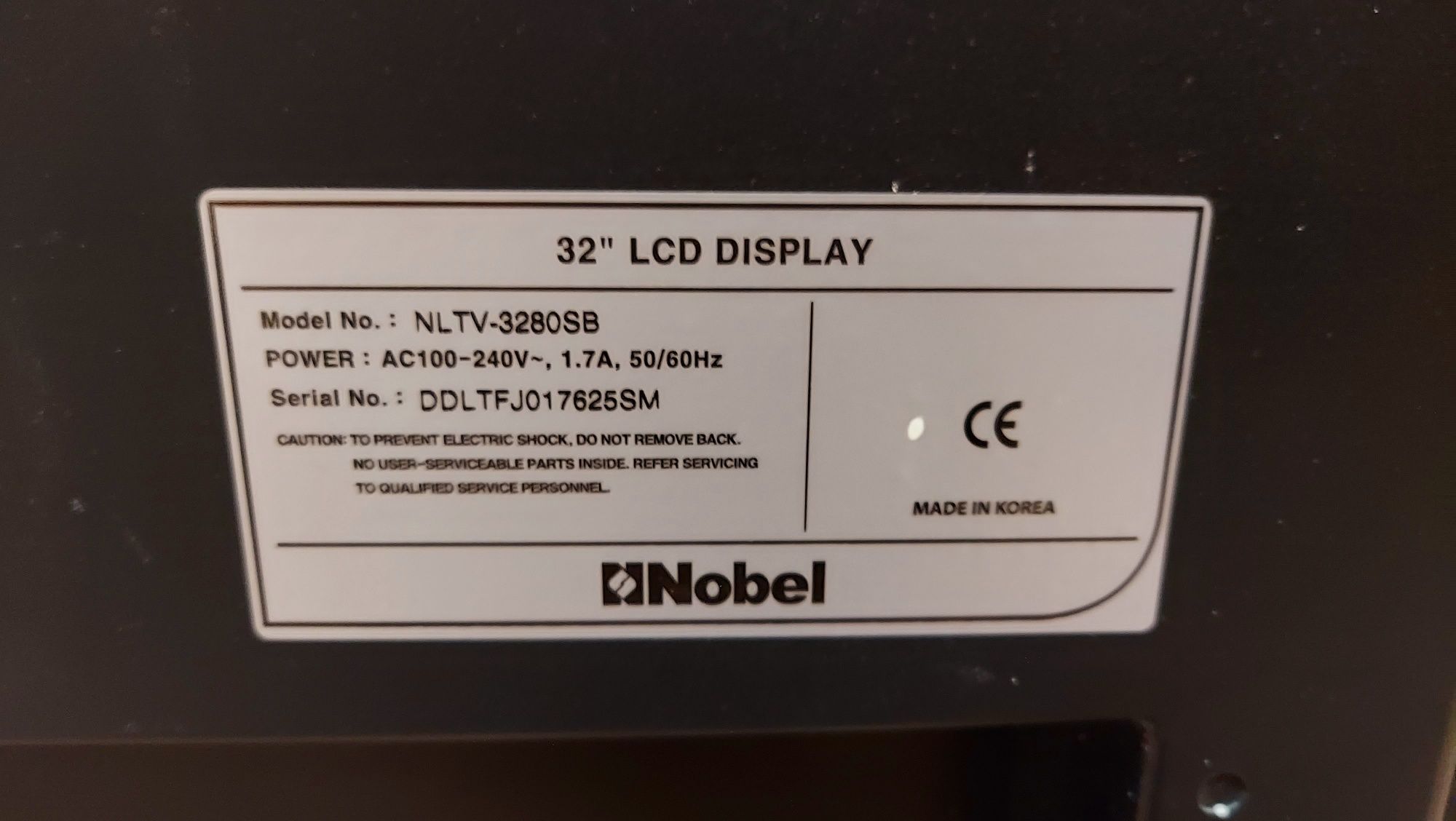 Плазменый телевизор Nobel NLTV-3280SB