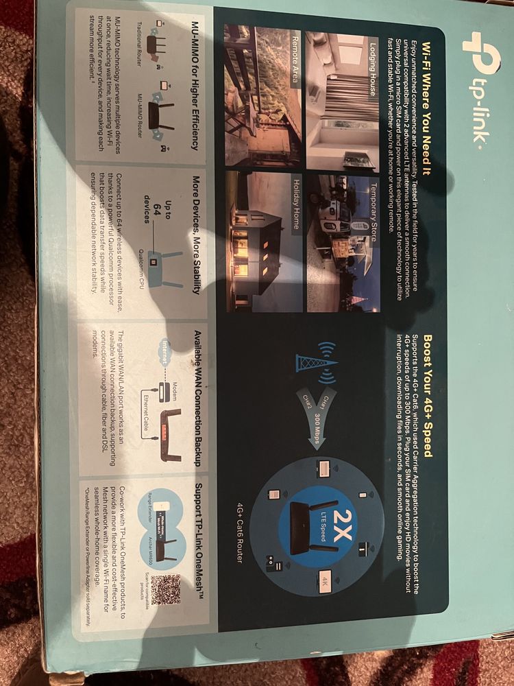 Wi-fi tap-link 4G