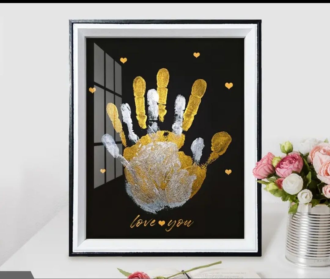 Отпечаток рук love art подарок девушке парню отпечаток руки акция