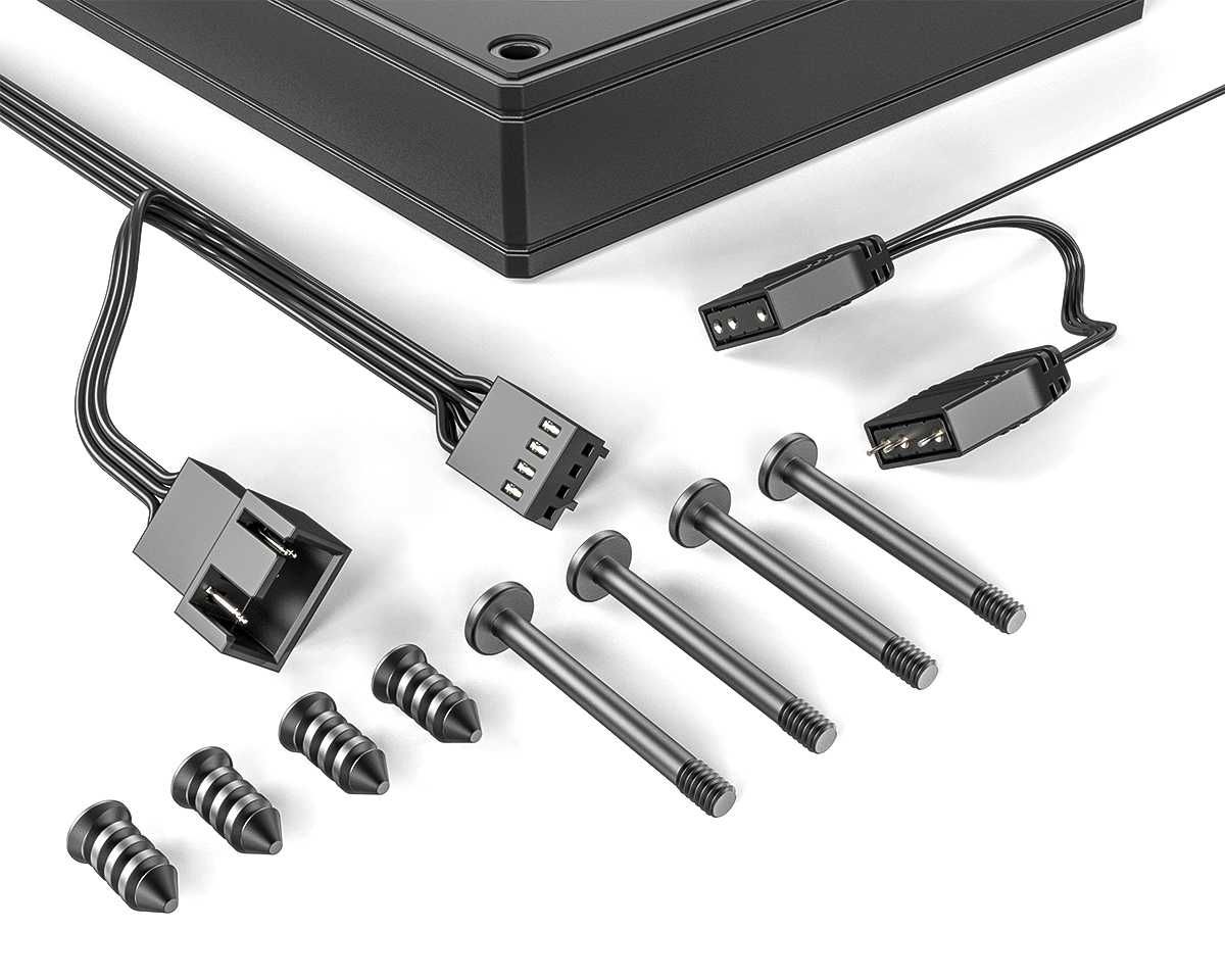 Вентилятор для корпуса ID-COOLING AS-120-ARGB (Черная/Белая)
