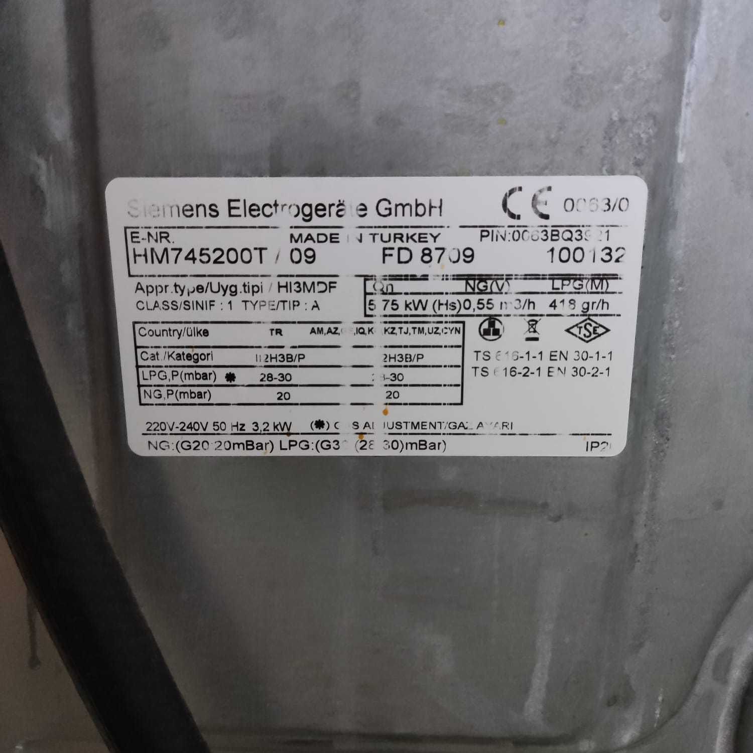 Комбинированная плита Siemens HM745200T