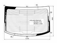 Стекло заднее с обогревом HYUNDAI ELANTRA 16-20 Hyundai Elantra