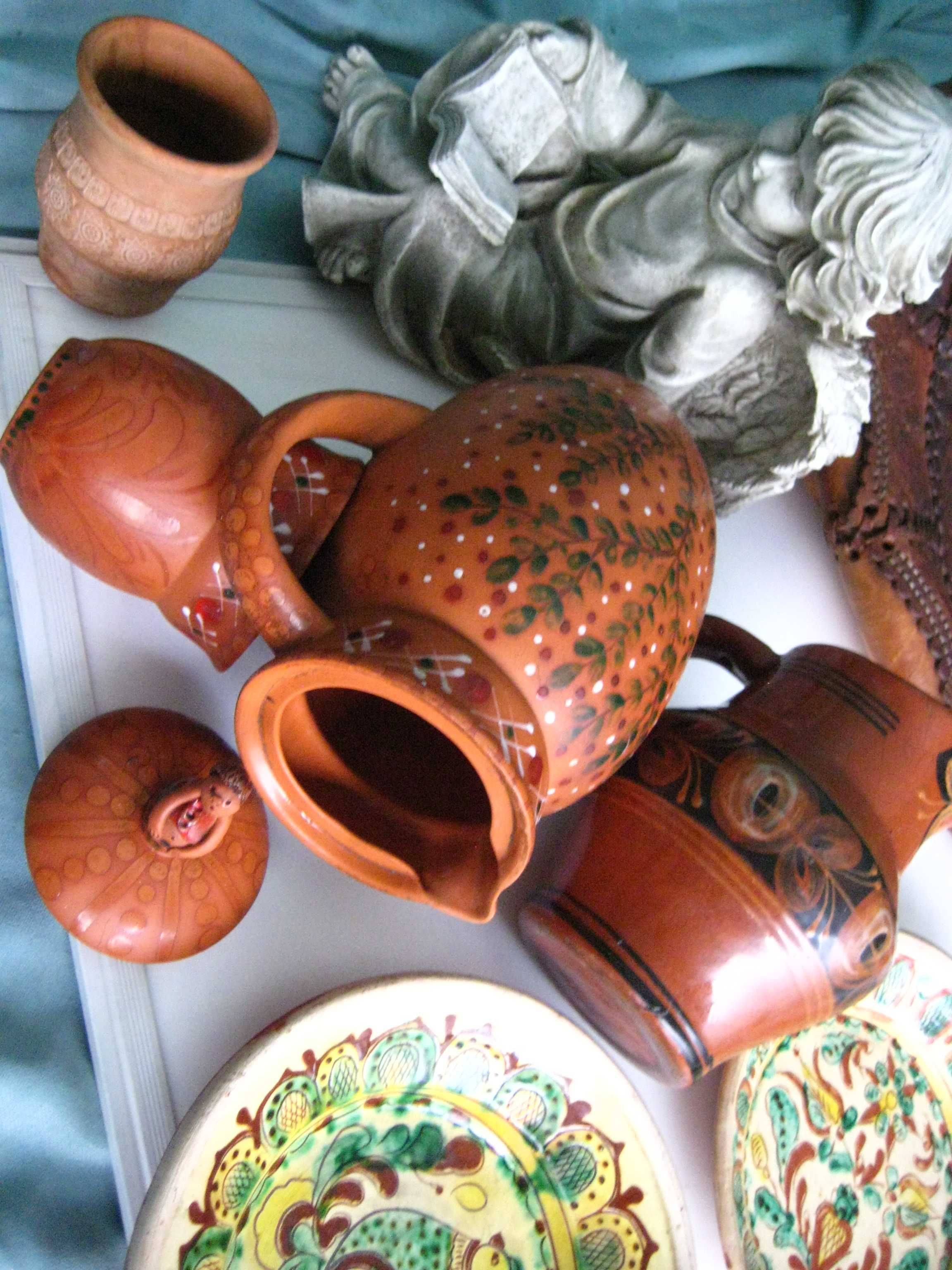 СССР старинные глиняные кувшины и деревянные Ручная Роспись