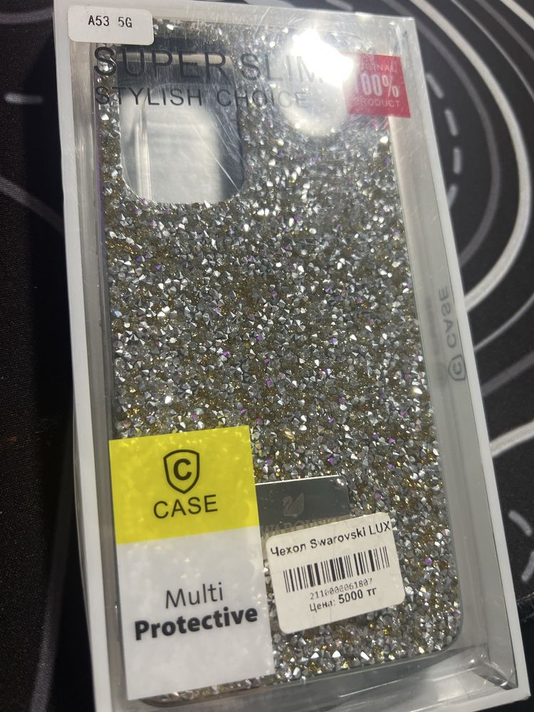 Новый чехол Samsung A53 SWAROWSKI