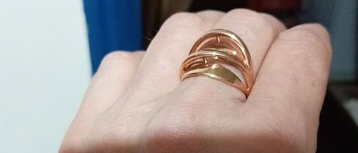 Кольцо из серебра в позолОте.