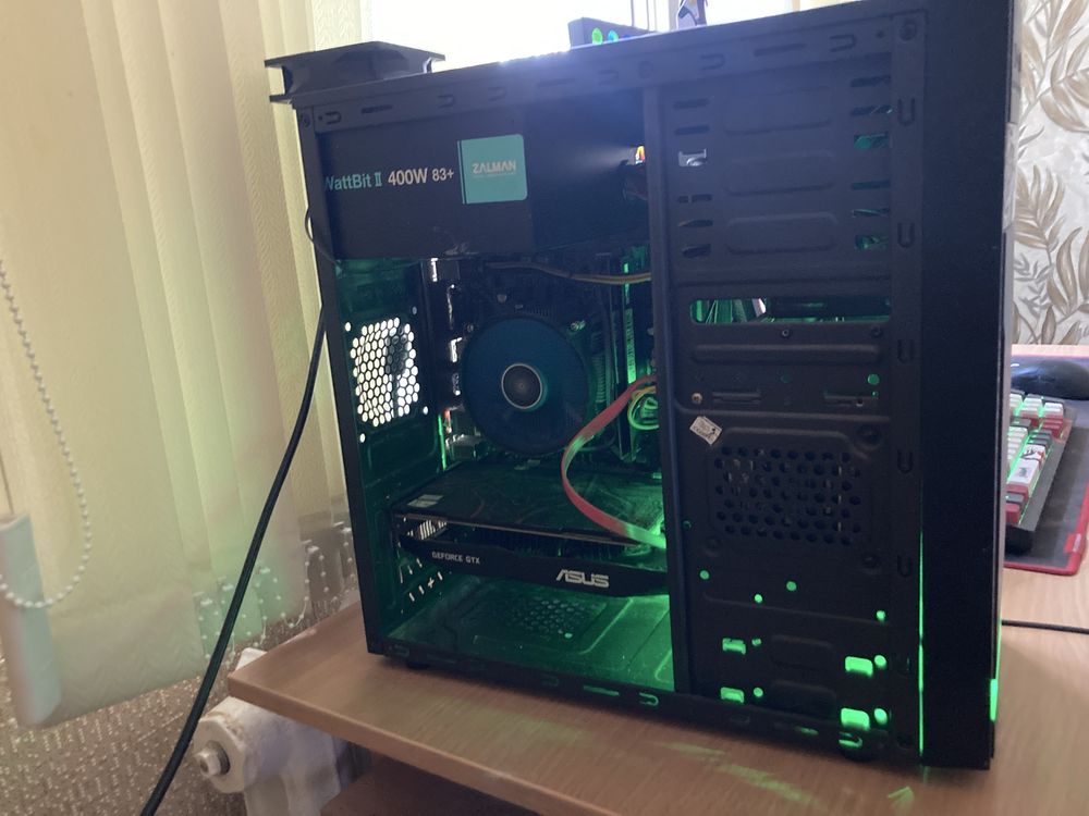 Компьютер игровой GTX 1050TI 4GB I3 9100F, 16GB RAM, 420GB HDD.