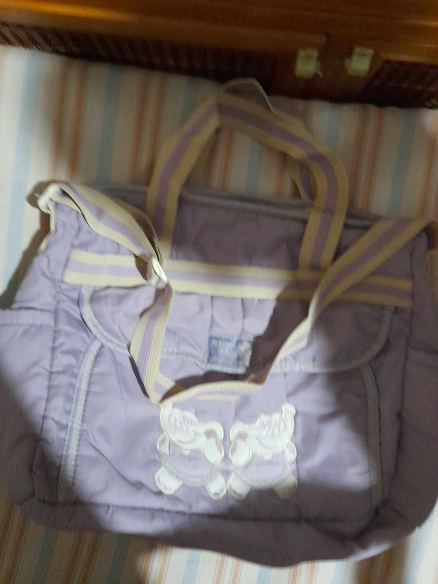 Продам сумки для мам серо голубая и сиреневая