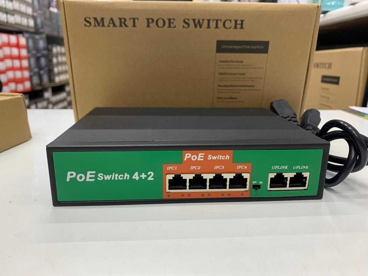 Коммутатор PoE switch 16-портов Свич Poe коммутатор switch