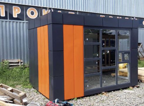 Строительство Торговый Павильон Блок Модуль Магазин контейнер сендвич