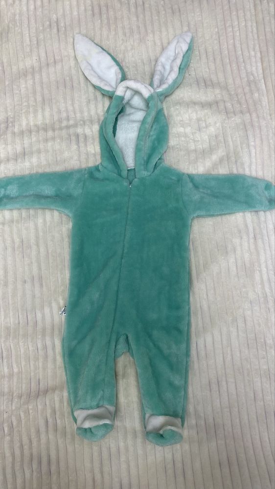 Продам слип зайчик с ушами берюзовый