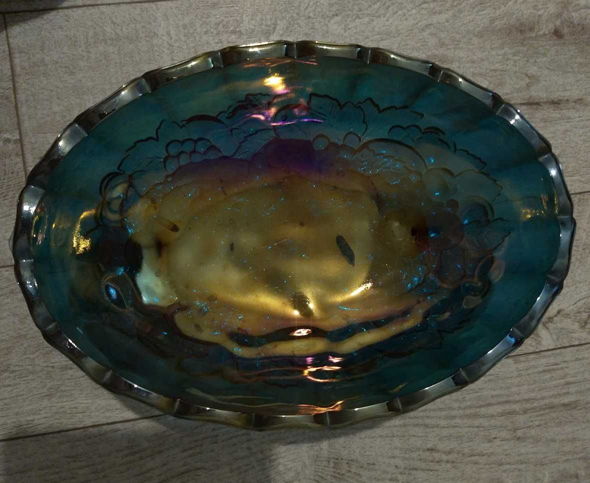 Винтажная фруктовница из Карнавального стекла от Indiana Glass
