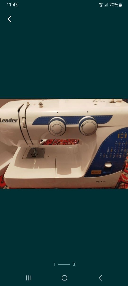 Швейная машина  Leader v375