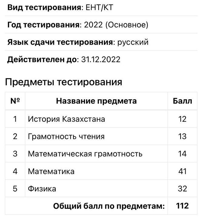 Репетитор по подготовке к ЕНТ 2024. Физика и Математика