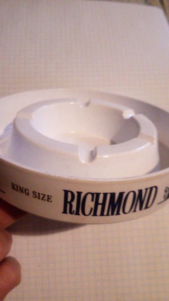 && Белая Richmond фарфоровая пепельница Пепельница &&&
