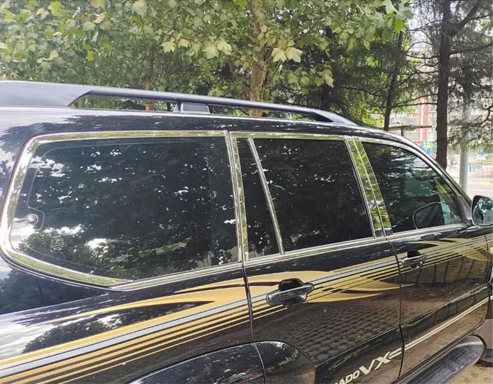 Хром пакет Прадо 120 накладки тойота молдинги gx 470 двери крылья