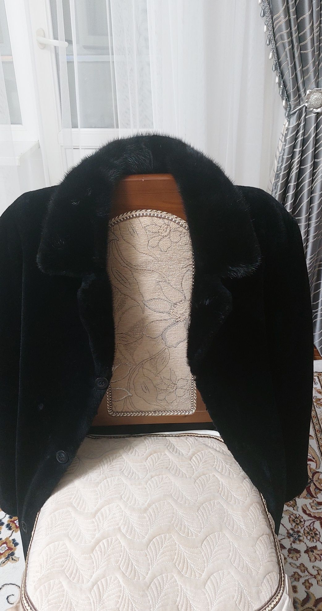 Норковая шуба мужская новая.