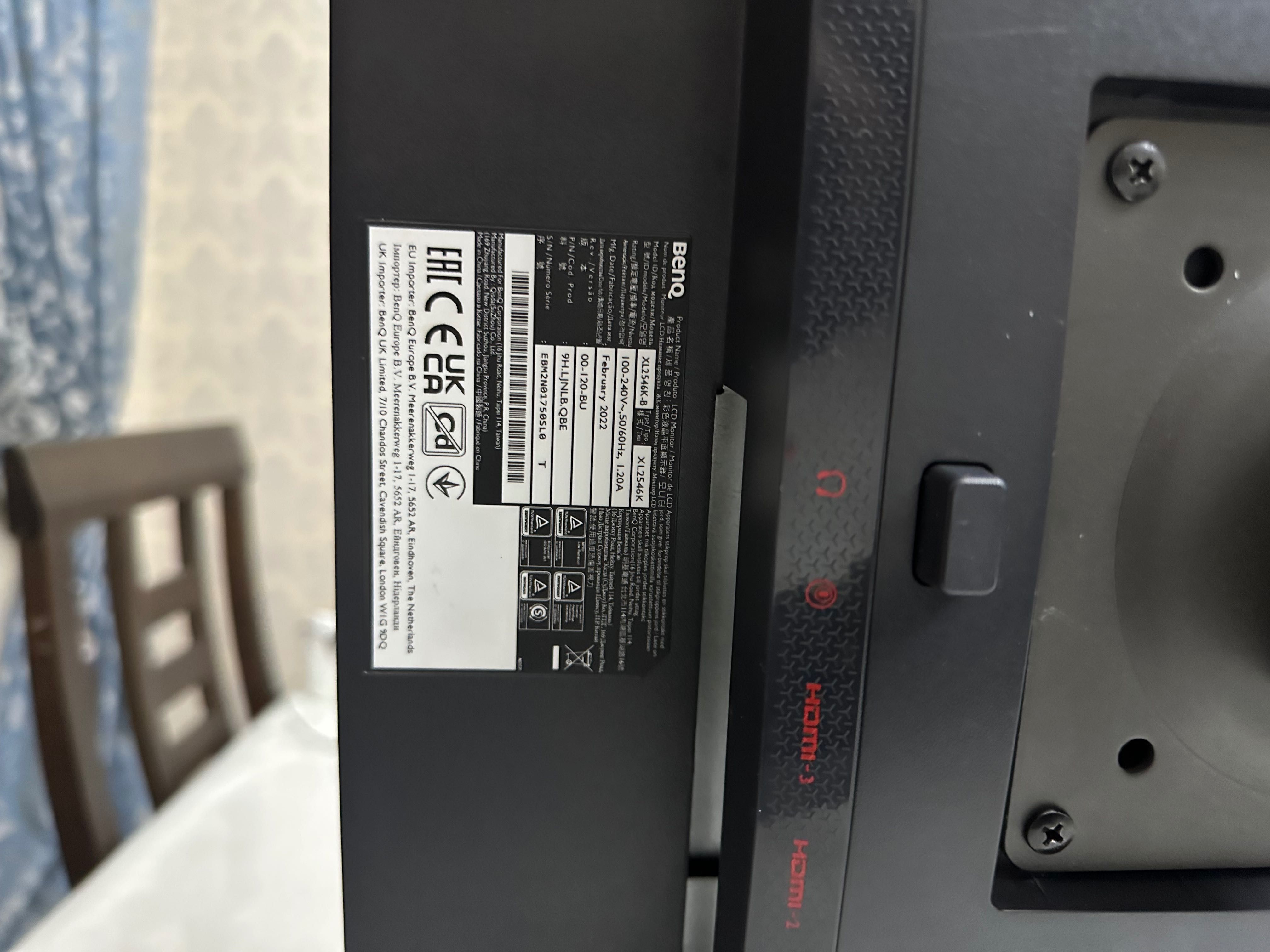 Монитор Benq XL2546K + кронштейн