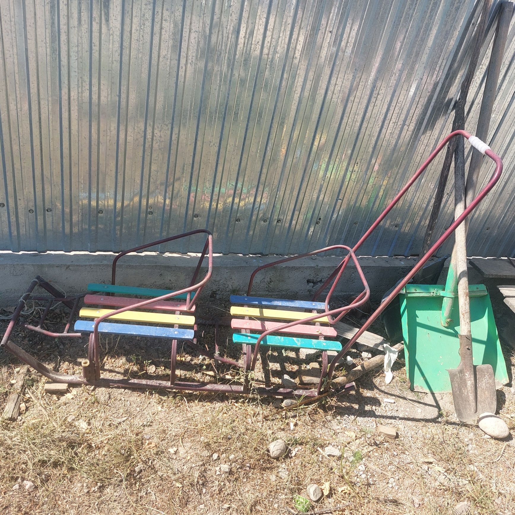 Продам санки для двоини