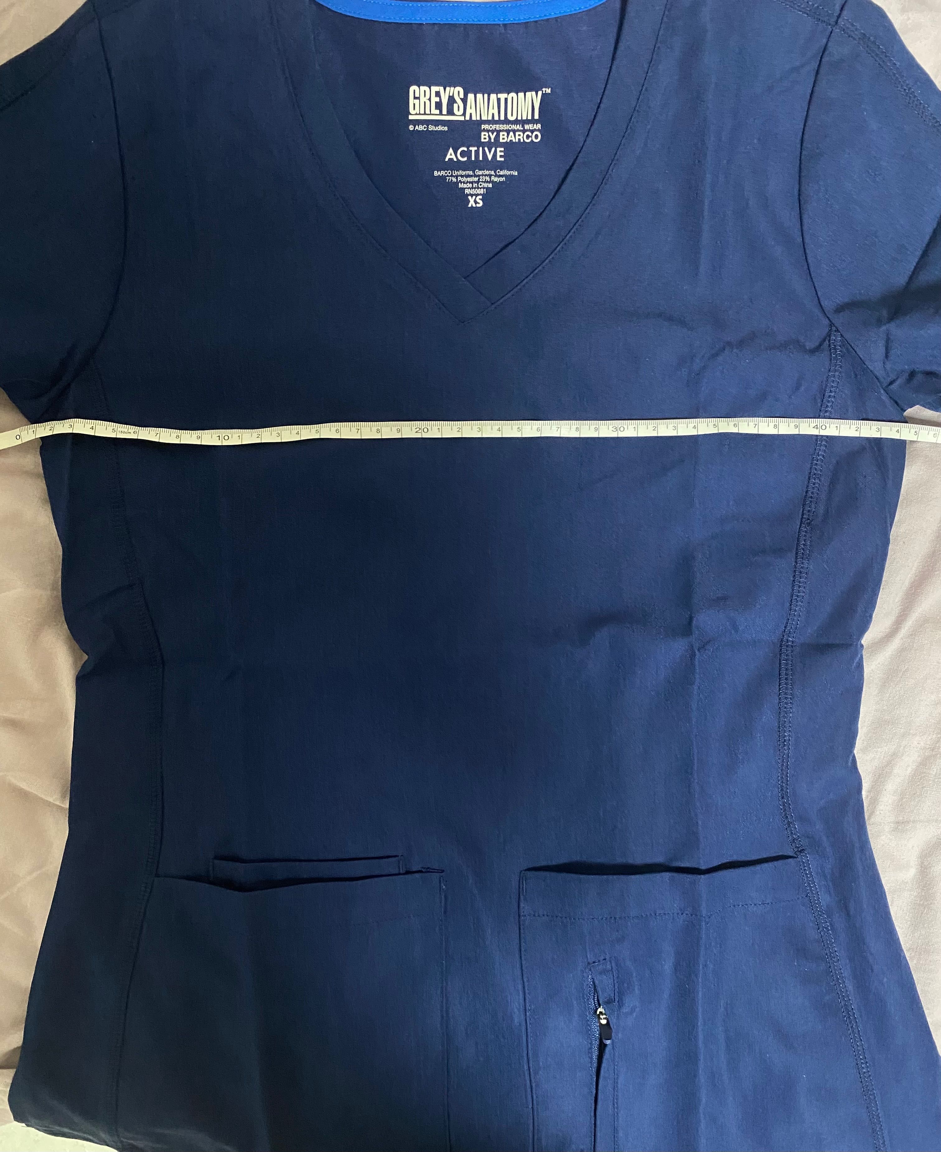 Хир костюм Greys anatomy, xs-s, темно-синий, медицинская одежда