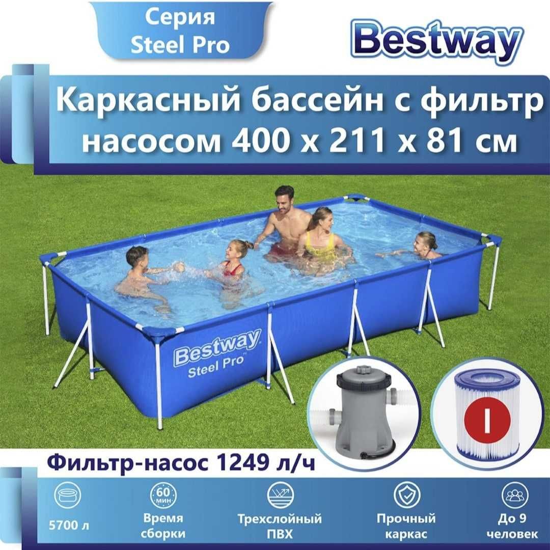 Бассейн каркасный 300х200х66см