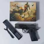 Зажигалка пистолет OPS-TacticalAS Pistol 818 серебро 51474