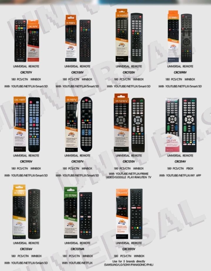 Пульты на Samsung, LG, пульт на телевизор, тюнер