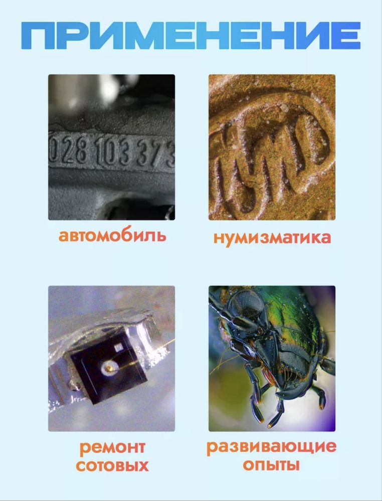 Новый цифровой Wi-Fi микроскоп