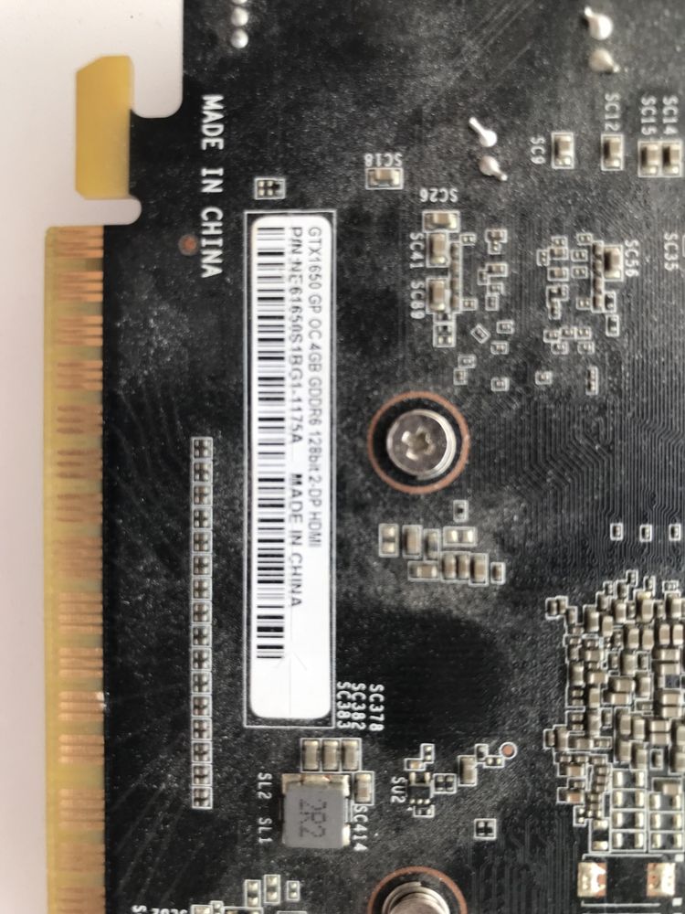 Продаю gtx 1650 4gb gddr6