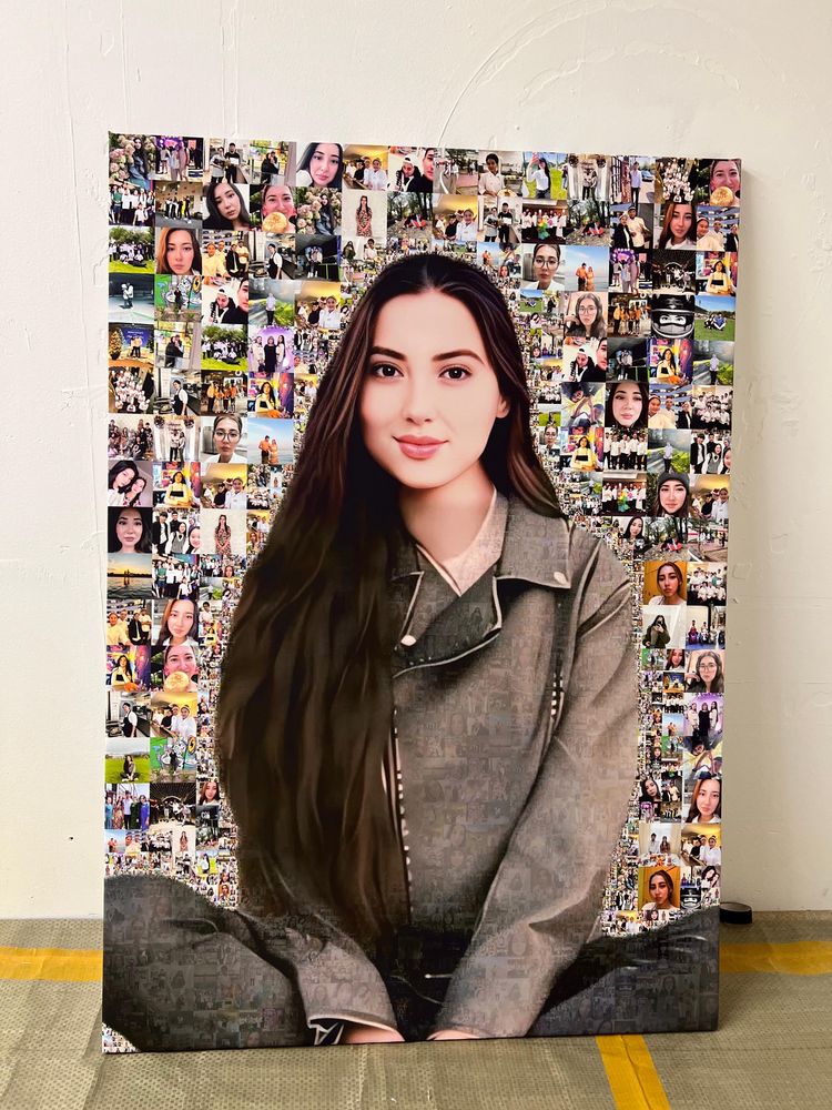 Фотомозайка,фотография,фотомозаика,картина на холсте,дрим арт.