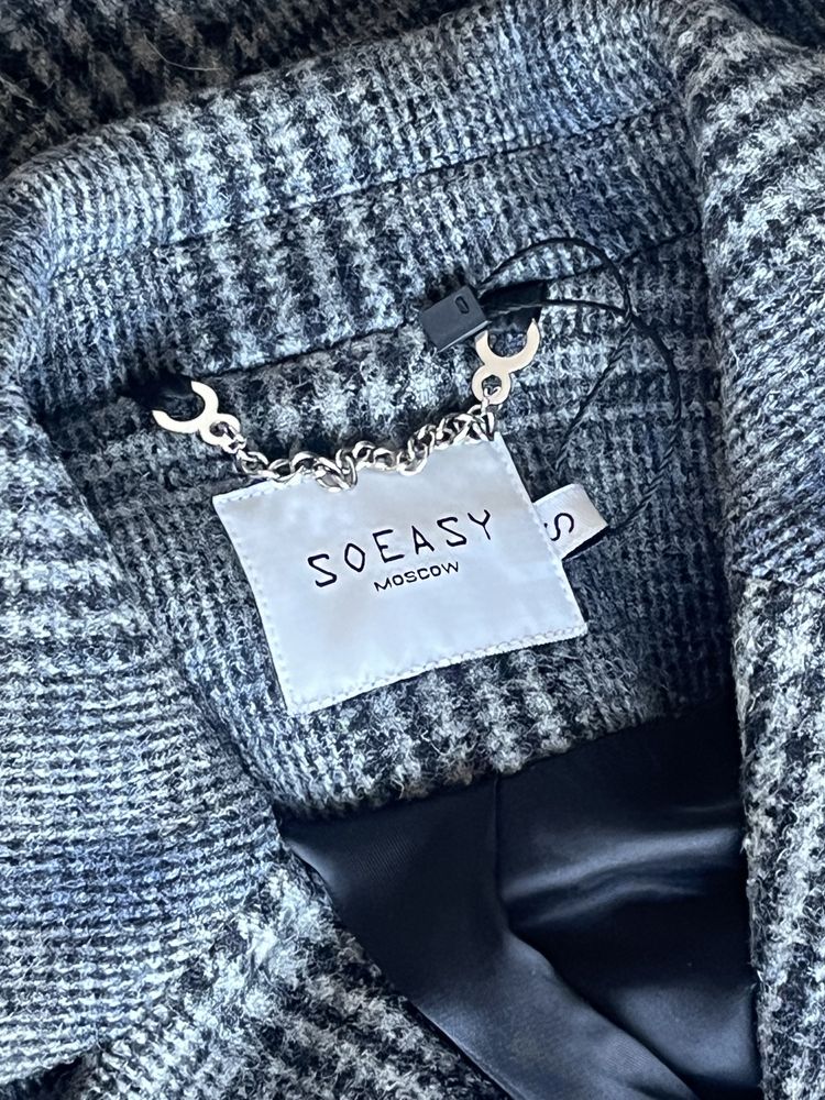 Пальто женское 100% шерсть S SOEASY