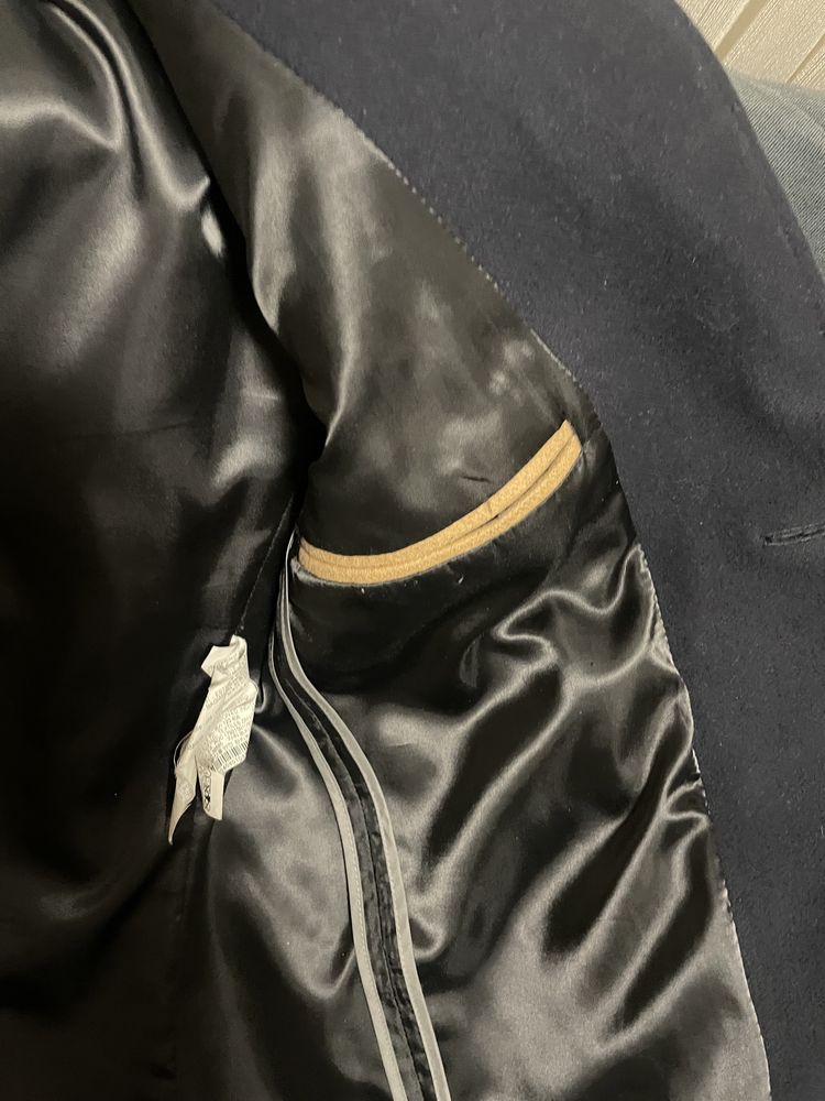 Пальто ZARA мужское черное