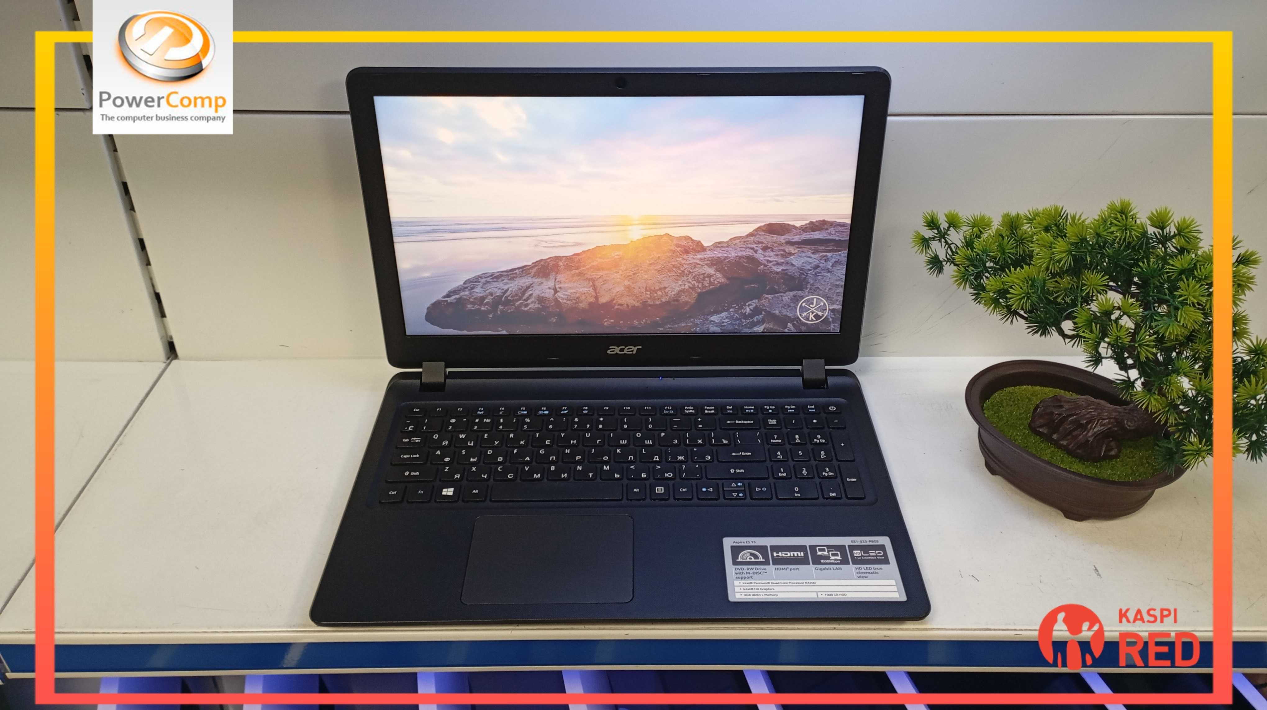 Ноутбук Acer ES 15/Intel® Pentium® N4200/4GB DDR3/SSD 128GB/15.6