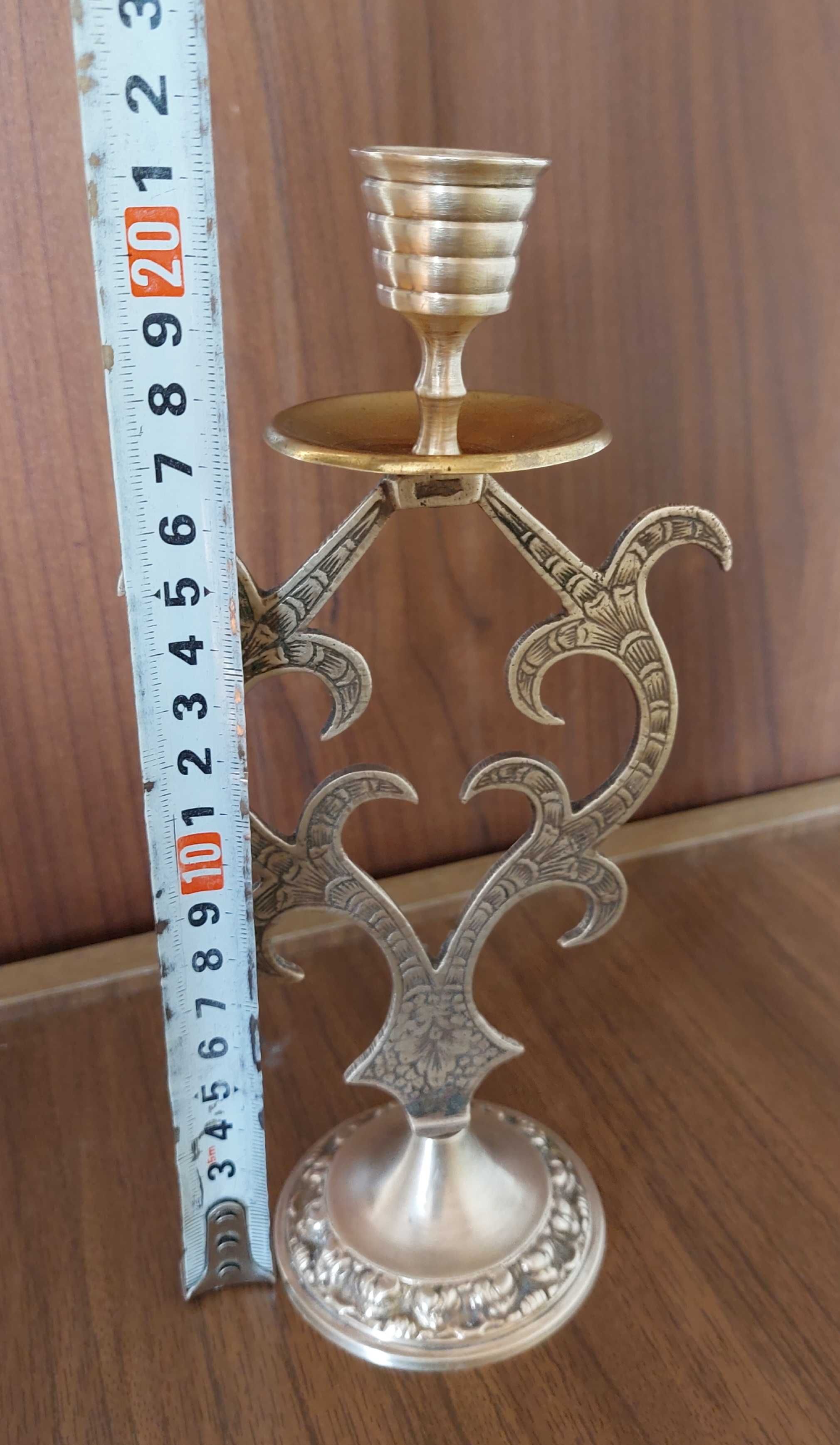 Подсвечник бронзовый Индия, на одну свечку