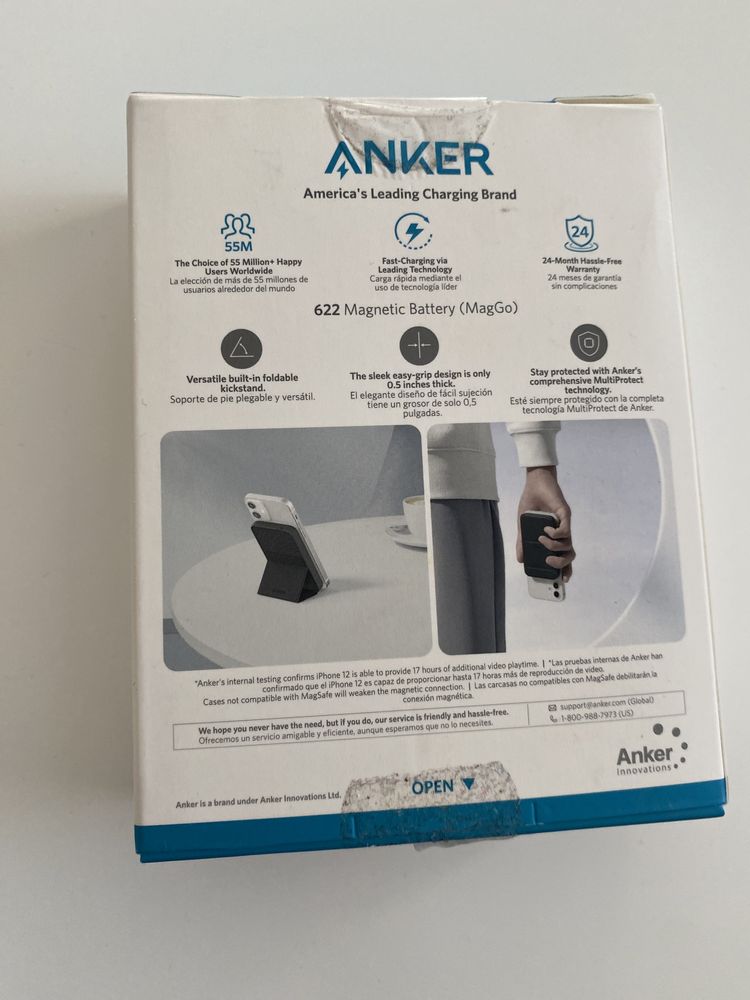 Продам новый внешний аккумулятор Anker 622