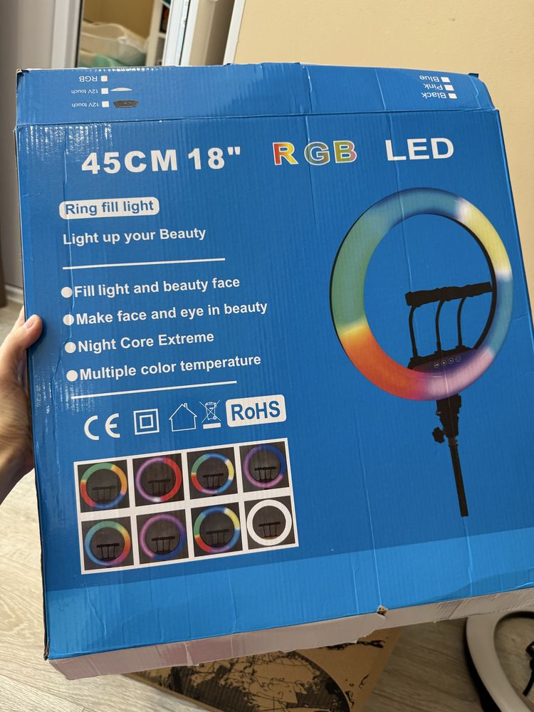 Продам кольцевую Led лампу, универсальная , можно для съемок, тик ток,
