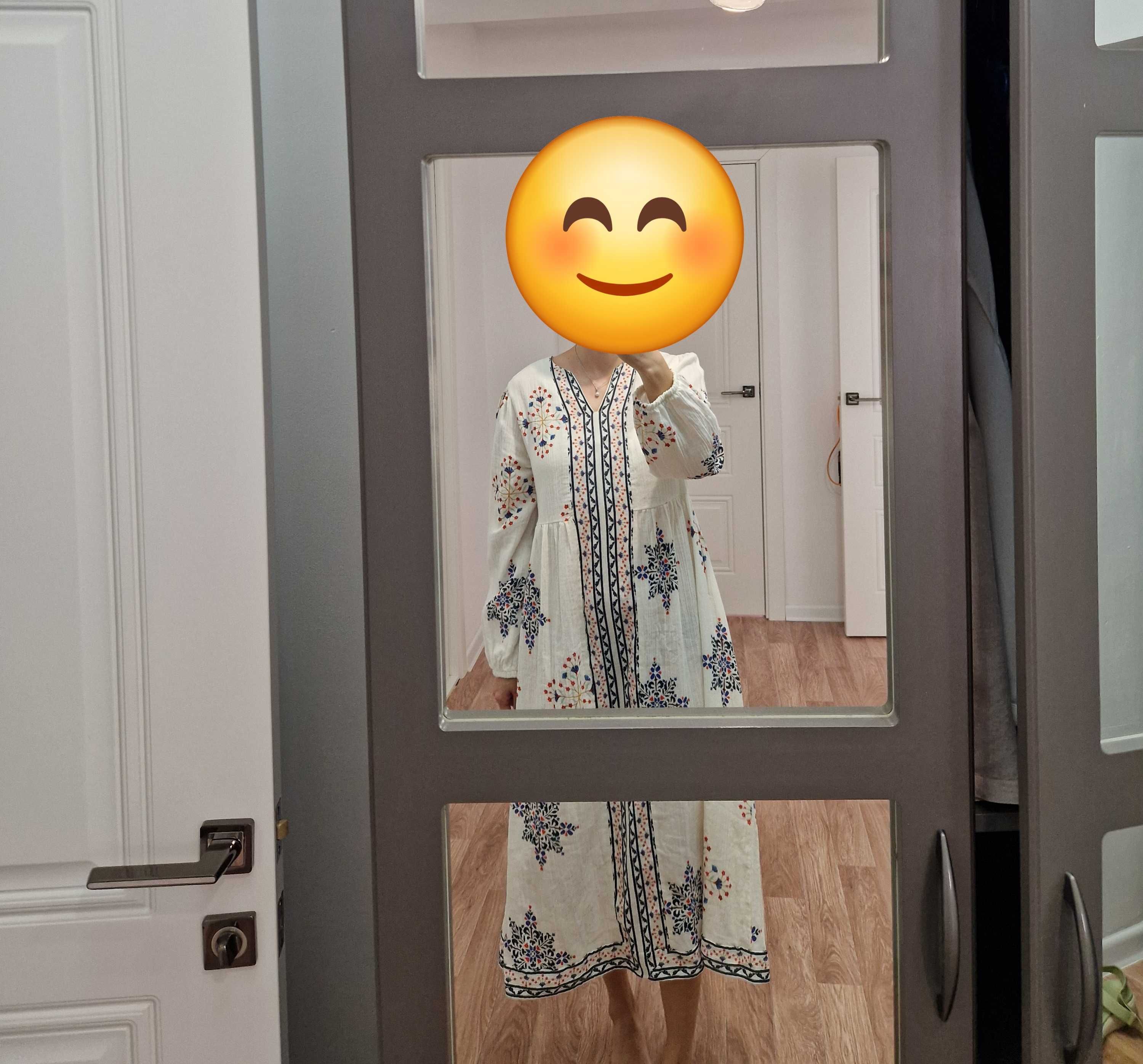 Женское летнее платье, размер М, свободного кроя