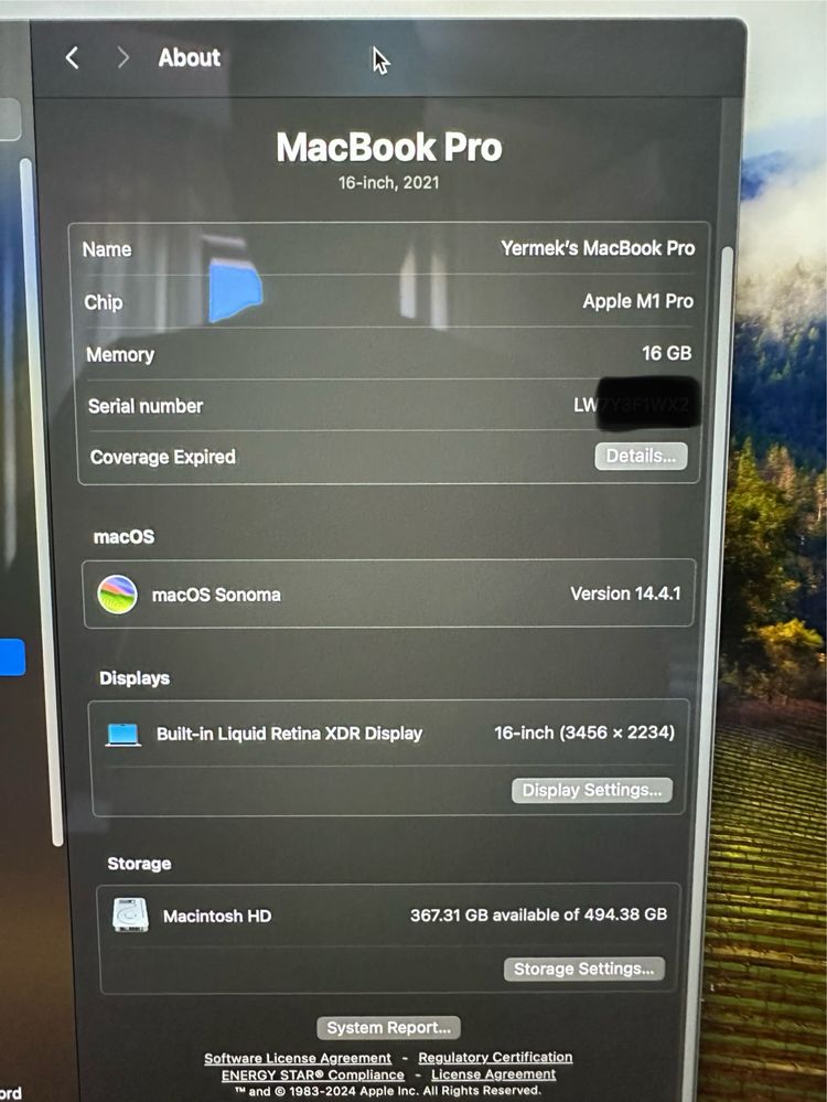 MacBook Pro 16 ‘