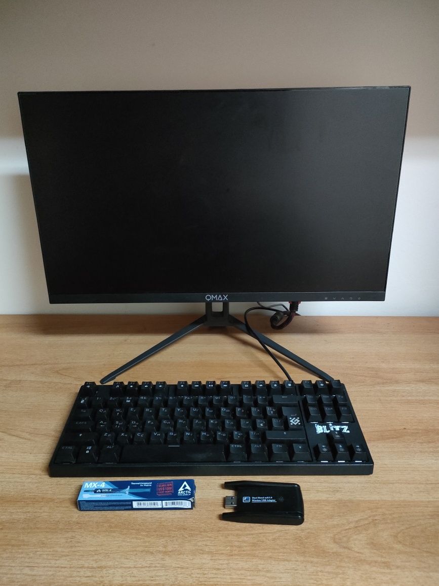 Игровой ПК + Монитор + Клава — RX 6600 XT / i3-9100F / 16GB ОЗУ