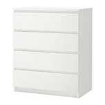 Белый комод с 4 ящиками IKEA